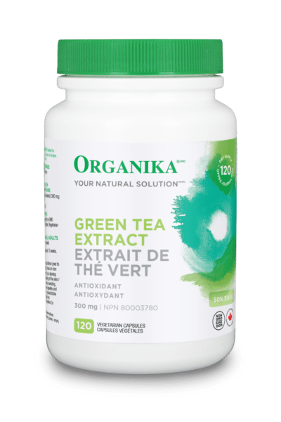 Organika 瘦身塑形綠茶萃取 300 毫克，120 粒素食膠囊