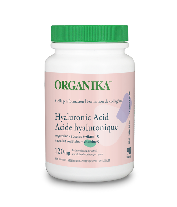 Organika Hyaluronic Acid + Vitamin C 120mg, 90 vcaps