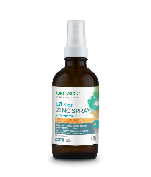 Organika Li'l Kids Zinc Spray with Vitamin C, 30ml