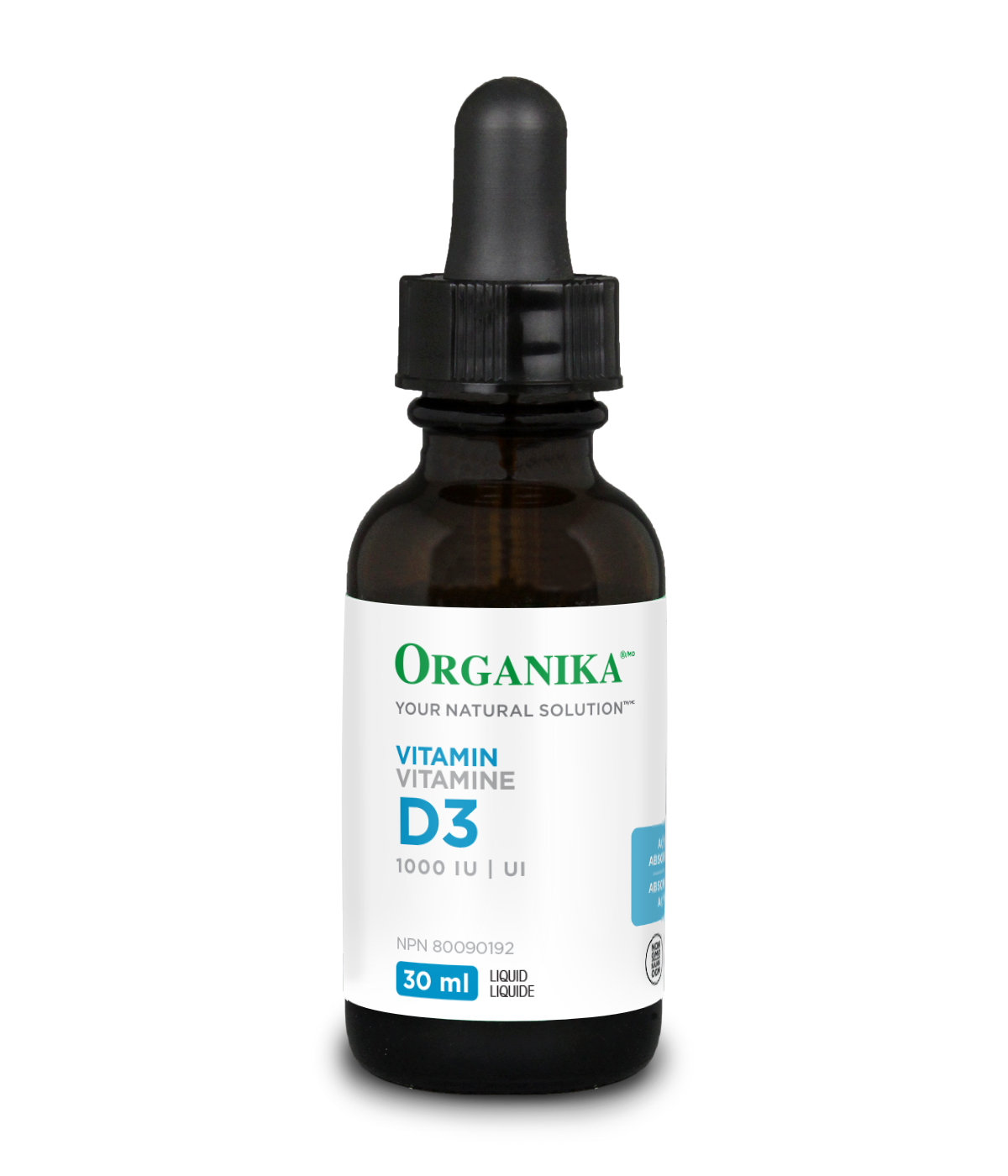 Organika Vitamin D3 Liquid 1000IU 30ml 