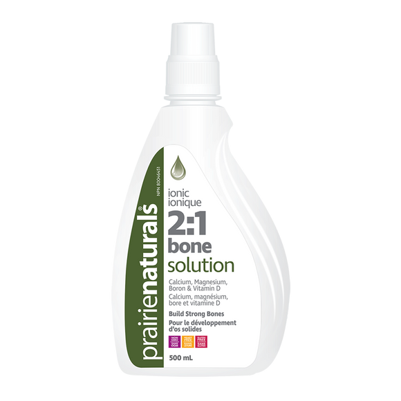Prairie Naturals Liquid Ionic Bone 2:1 Solution, 500 ml