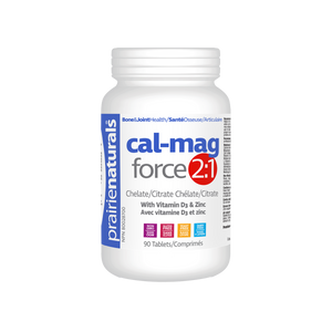 Prairie Naturals Cal-Mag Force 2:1,  90 Tablets