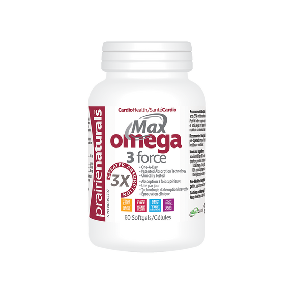 Prairie Naturals MaxOmega-3-Force, 60 softgels