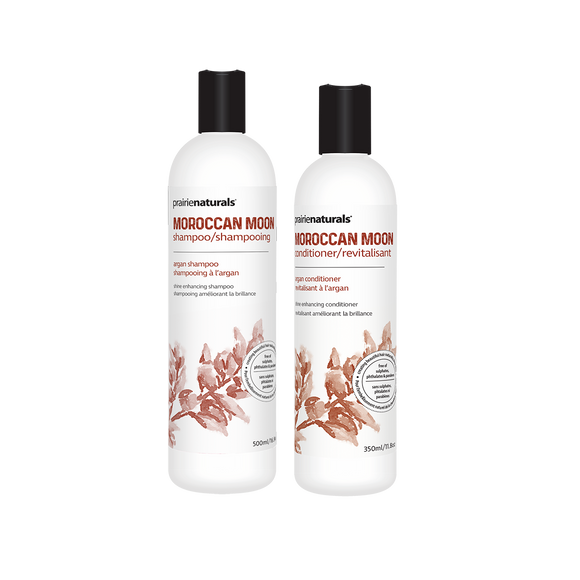 Prairie Naturals Moroccan Moon Argan Shampoo 500ml & Conditioner 350ml