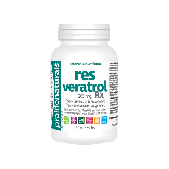 Prairie Naturals Resveratrol-Rx 60 vegetarian capsules