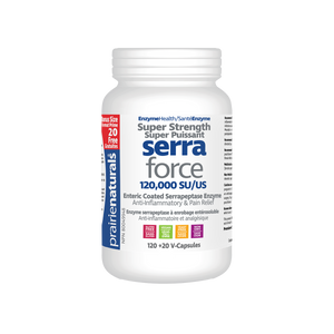 Prairie Naturals Serra-Force, Super Strength, 120+20 Free V-capsules