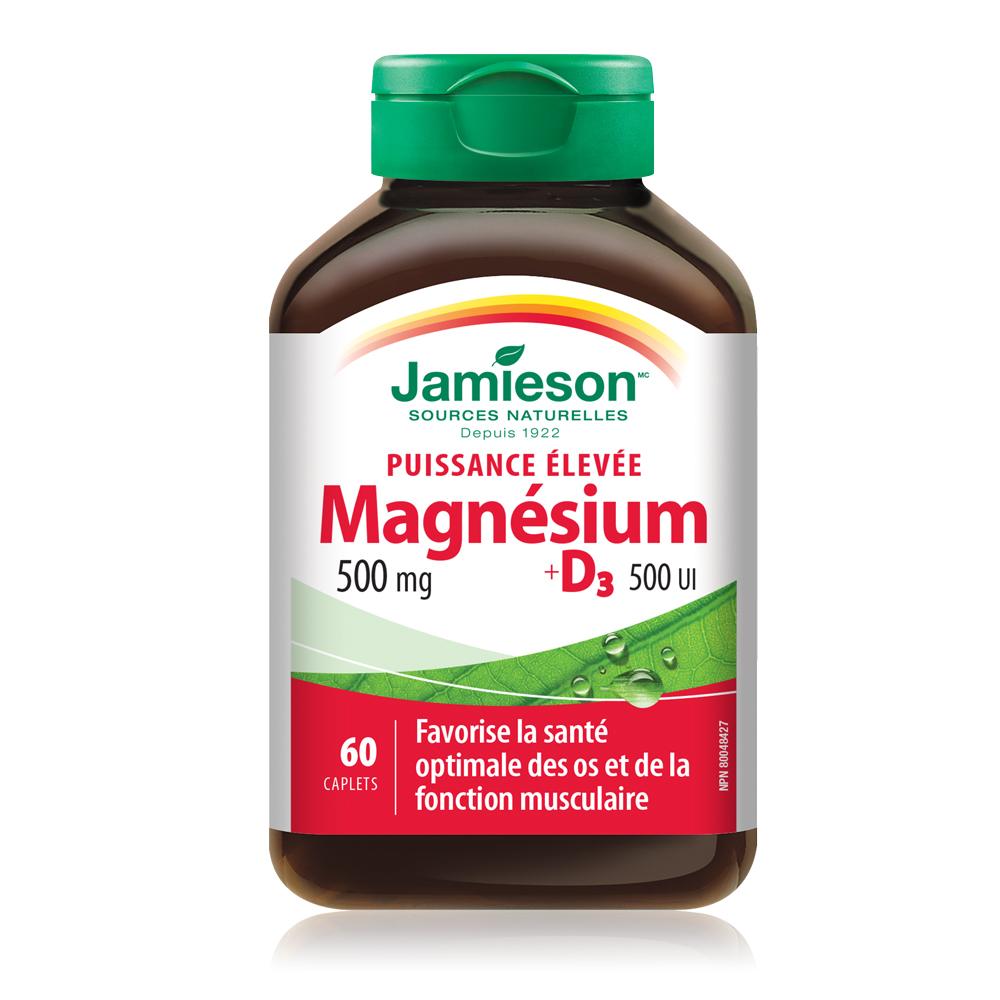 Jamieson Magnesium & Vitamin D3 60 caplets