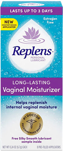 Replens Vaginal Moisturizer and Lubricant Gel, 8 applicators