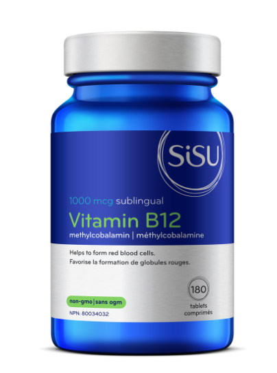 SISU Vitamin B12 1000 mcg Methylcobalamin, 180 tabs