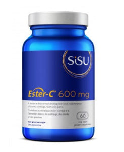 SISU 酯化維生素C,600 mg, 60 粒素食膠囊