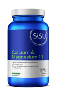 SISU Calcium & Magnesium 1:1 with D3, 200 caps