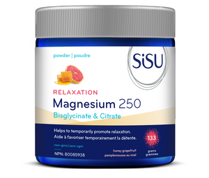 SISU 鎂 250 mg 放松減壓（蜂蜜葡萄柚口味），133g