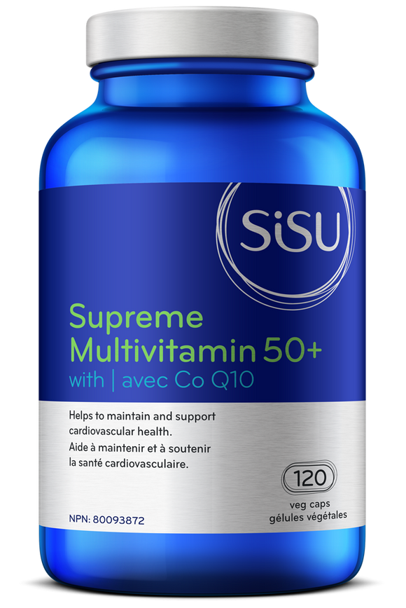 SISU 50+综合维生素和矿物质, 60 粒素食胶囊