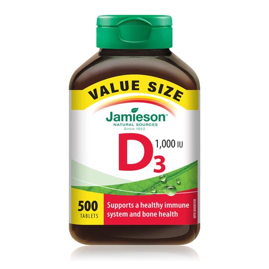  Jamieson 维生素 D3 500 片