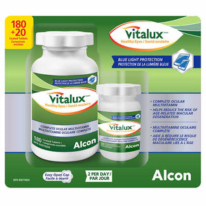 Vitalux Healthy Eyes Ocular Multivitamin, 180 + 20 Coated Tablets
