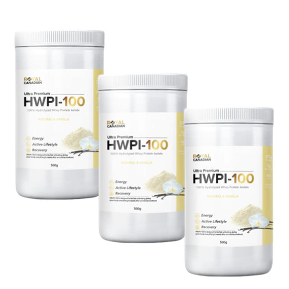 (Promotion Item) 3 x Royal Canadian Ultra Premium HWPI-100 Protein Vanilla, 500g