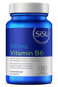 SISU Vitamin B6 100mg 60 veg caps