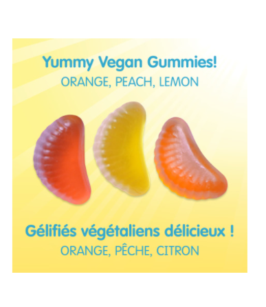 Sesame Street Vitamin C 120mg Orange, Peach and Lemon, 180 gummies
