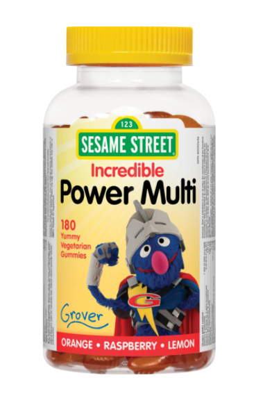 Sesame Street Multivitamin & Mineral- Orange, Raspberry and Lemon, 180 gummies