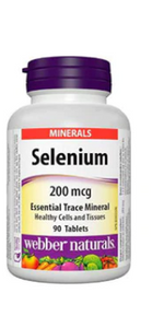 Webber Naturals Selenium 200mcg, 90 Tablets