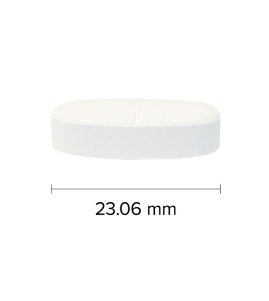Webber Naturals L-Lysine 1000 mg 60 Tablet length 23.06 mm