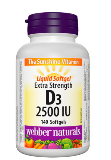 Webber Naturals Extra Strength D3 180 softgels