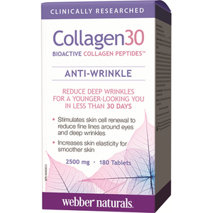 Webber Naturals Collagen30 Anti-Wrinkle，180 tablets
