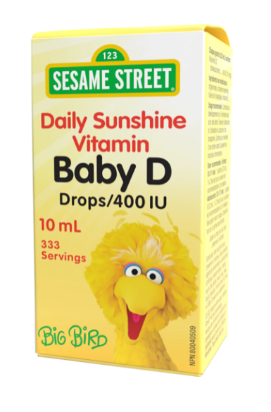 Sesame Street Daily Sunshine Vitamin Baby D 400 IU, 10ml