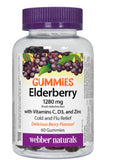 Webber Naturals Elderberry Gummies with Vitamins C, D3, and Zinc, 60 Gummies