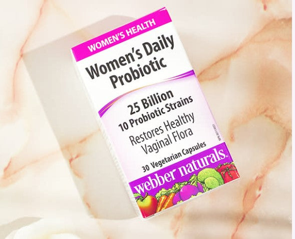 Webber Naturals 女性每日益生菌 (250 億)，30 粒素食膠囊