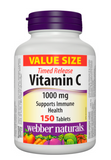 Webber Naturals Vitamin C Timed Release 1000mg, 150 tabs