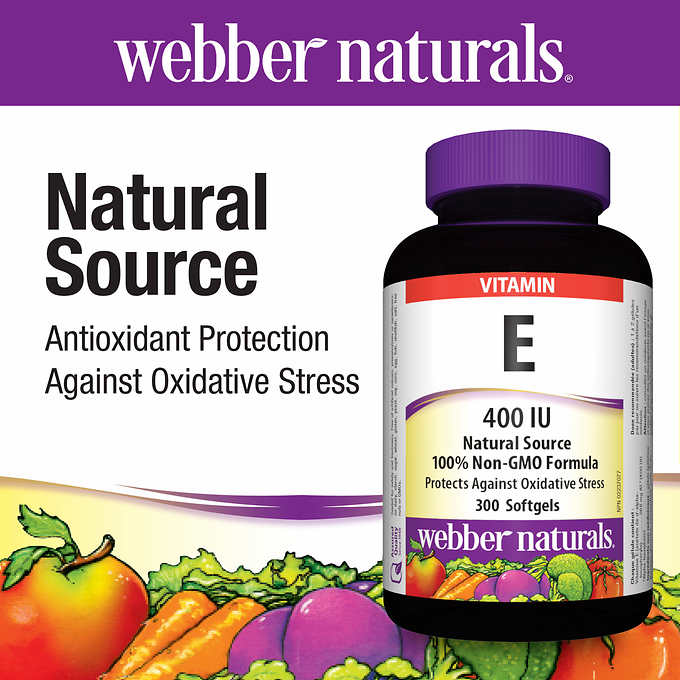 Webber Naturals 維他命E 400IUm 300粒膠囊