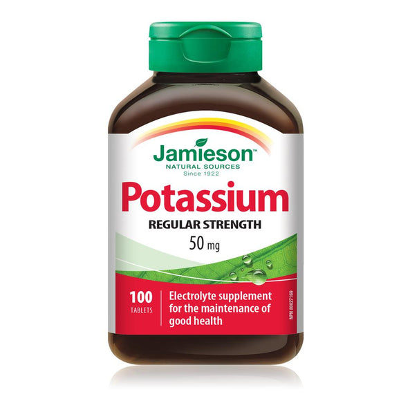 Jamieson Potassium 50mg, 100 tabs