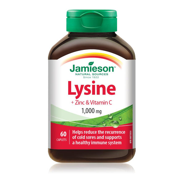 Jamieson Lysine, Zinc, & Vitamin C 60 caplets