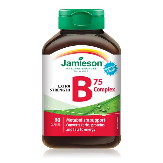 Jamieson 强效维生素B群 75毫克，90粒
