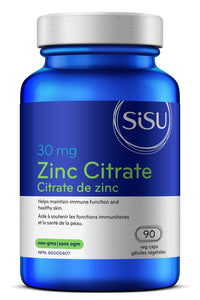 SISU Zinc Citrate 30 mg 90 veg caps