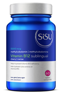 SISU B12 5000 mcg Methylcobalamin, 60 tabs
