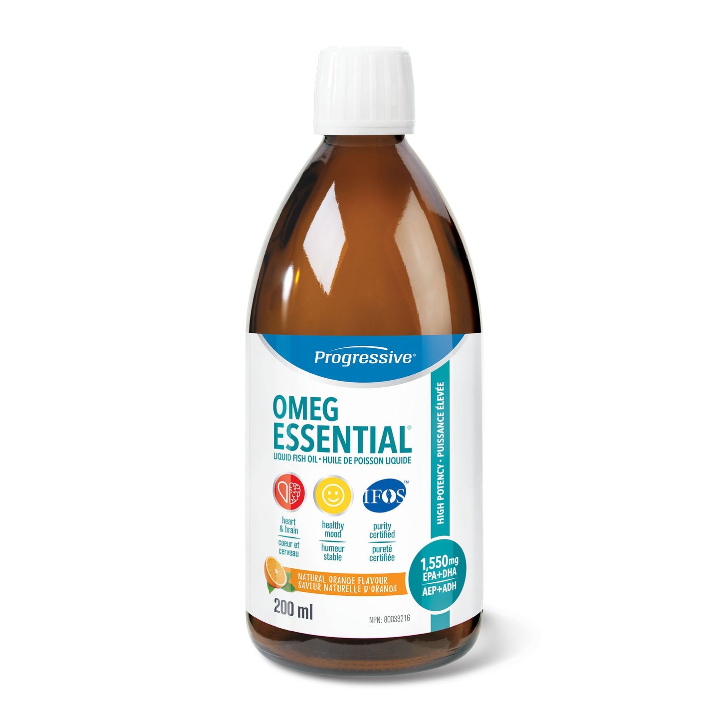 Progressive OmegEssential Liquid Orange, 200ml