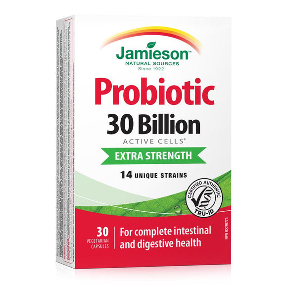 Jamieson Probiotics 30 Billion 30 veg capsules