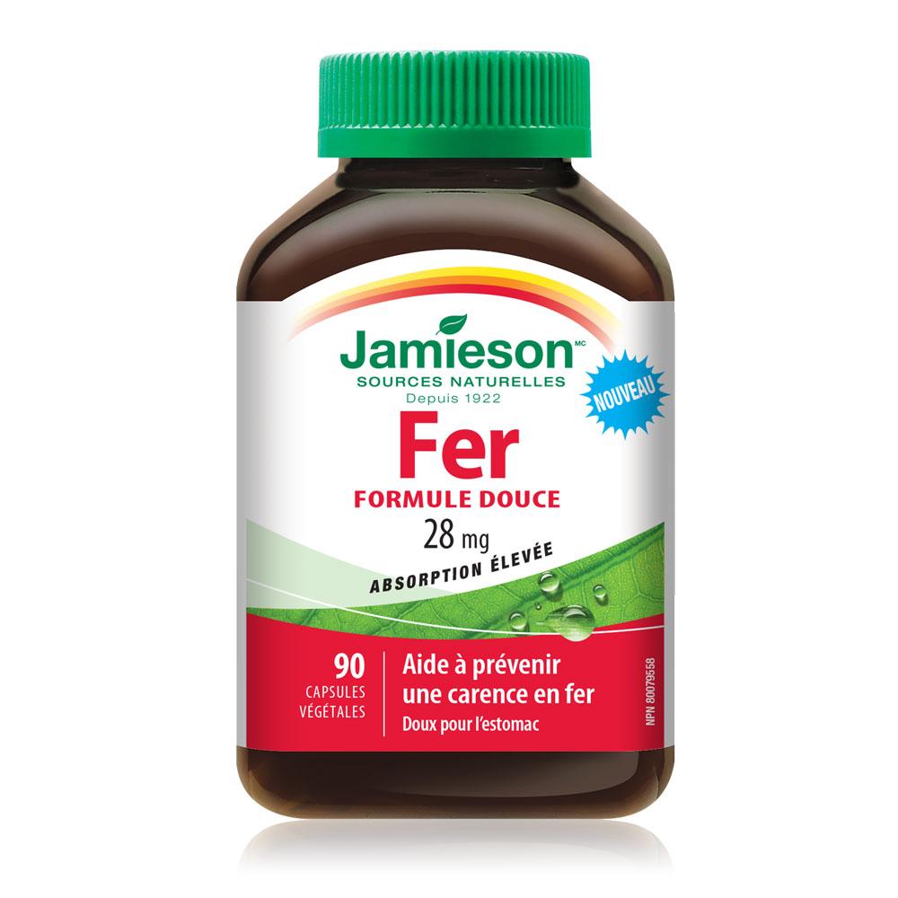 Jamieson Fer Douce 28 mg 90 veg capsules