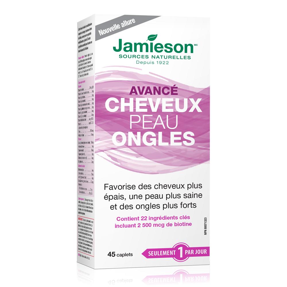 Jamieson Advanced Hair, Skin, Nails 45 caplets box francais
