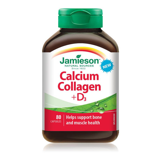 Jamieson Calcium Collagen + D3 80 capsules 健美生
