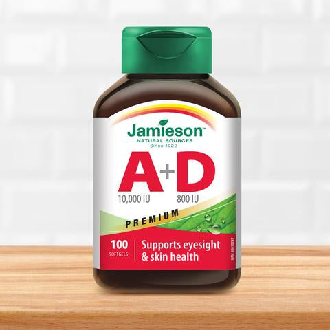 Jamieson Vitamin A + Vitamin D, 100 SG