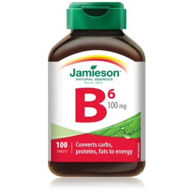 Jamieson VItamin B6, 100 mg, 100 tablets