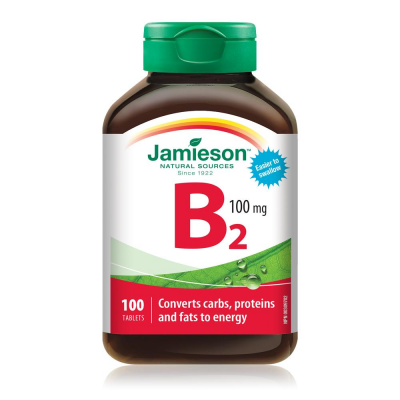 Jamieson Vitamin B2 (riboflavin) 100 tablets