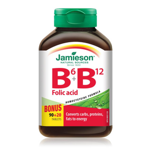 Jamieson B6 + B12 + Folic Acid 90+20 tabs