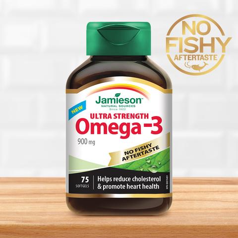 Jamieson Omega-3 Ultra Strength, 900mg, 75 Softgels 健美生