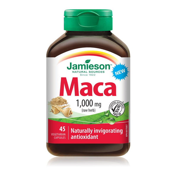 Jamieson 玛卡1000毫克，45粒素食胶囊