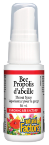 Natural Factors Bee Propolis Throat Spray, 30ml