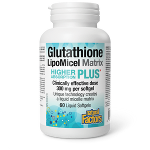Natural Factors Glutathione LipoMicel Matrix, 60 liquid softgels